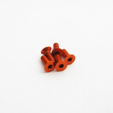 Hiro Seiko Alloy Hex Socket Flat Head Screw M3x10  [Orange]